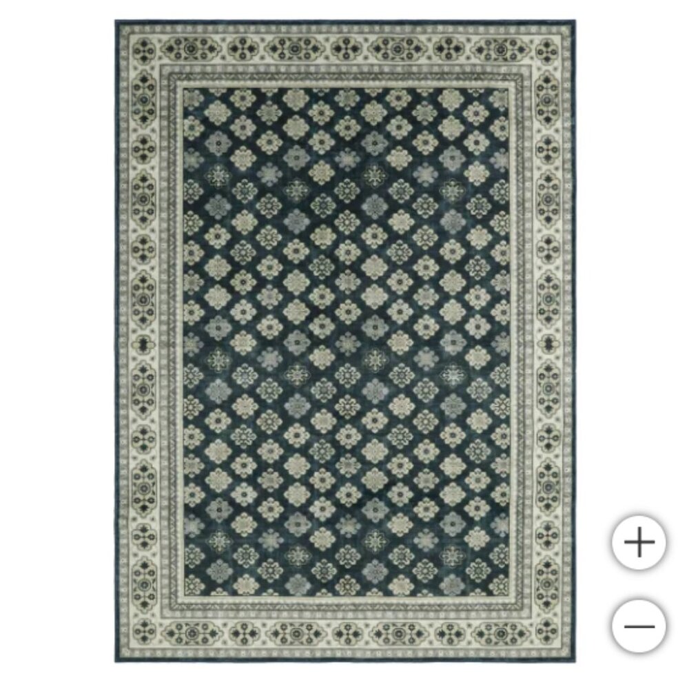 Wyatt & Ash Washable Indoor Area Rug, Beatrice 5'3" x 7'5" - Picture 6 of 6